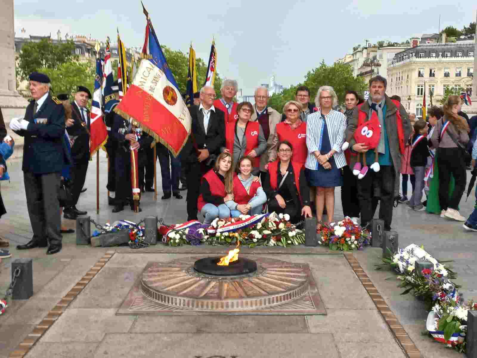 Cérémonie du ravivage de "La Flamme de la Nation"